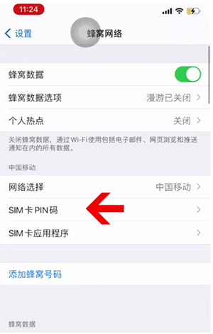 台安苹果14维修网分享如何给iPhone14的SIM卡设置密码 