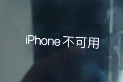 台安苹果服务网点分享锁屏界面显示“iPhone 不可用”如何解决 