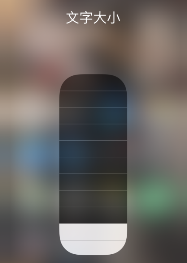 台安苹果手机维修分享小技巧：在 iPhone 控制中心快速调节字体大小 