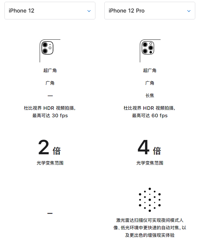 台安苹果手机维修分享苹果 iPhone 12 与 iPhone 12 Pro 选哪款 